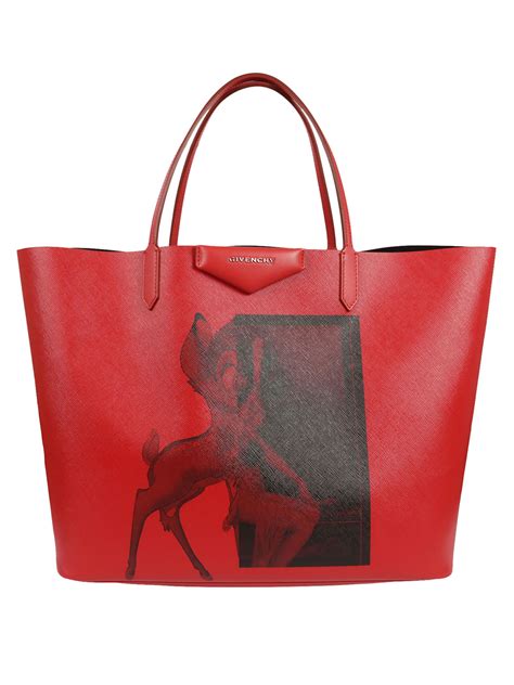 givenchy coated canvas bambi tote bag|givenchy bag locations.